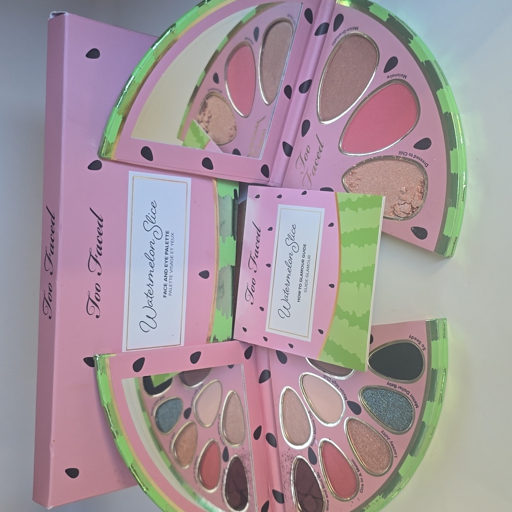 Too Faced Watermelon Slice Eye and Face Palette *2 SHADES BROKEN*